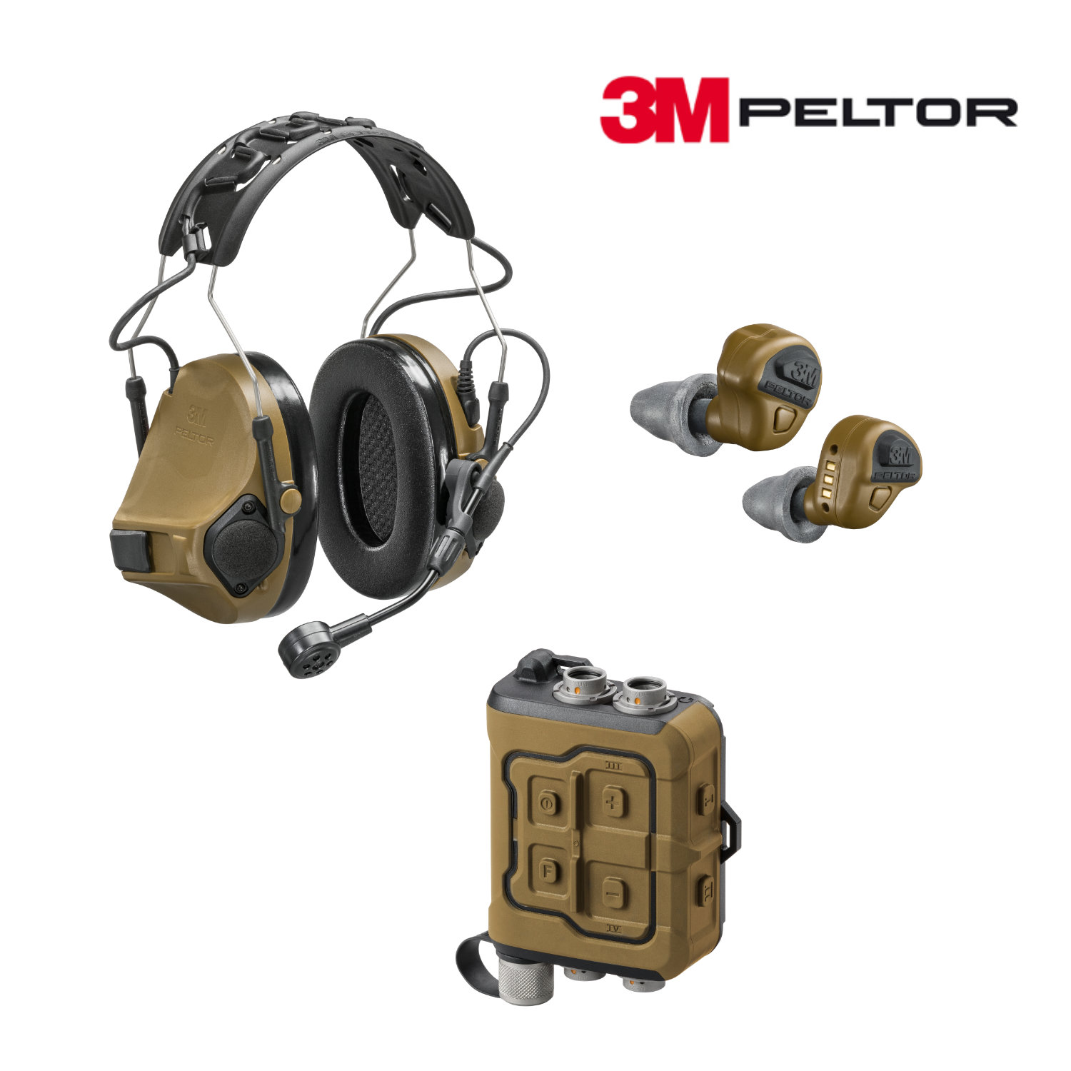 3M Peltor TEP-300 Wireless Tactical Ear Plugs Compatible with Peltor ComTac  VII/SCU-300/TMAS